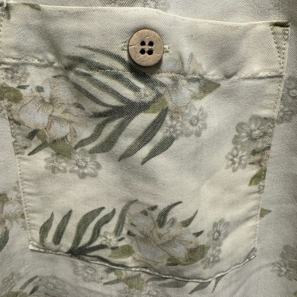Joe Martin Men’s Hawaiian Short Sleeve Shirt Medium‎ Floral with green leaves - Picture 4 of 4